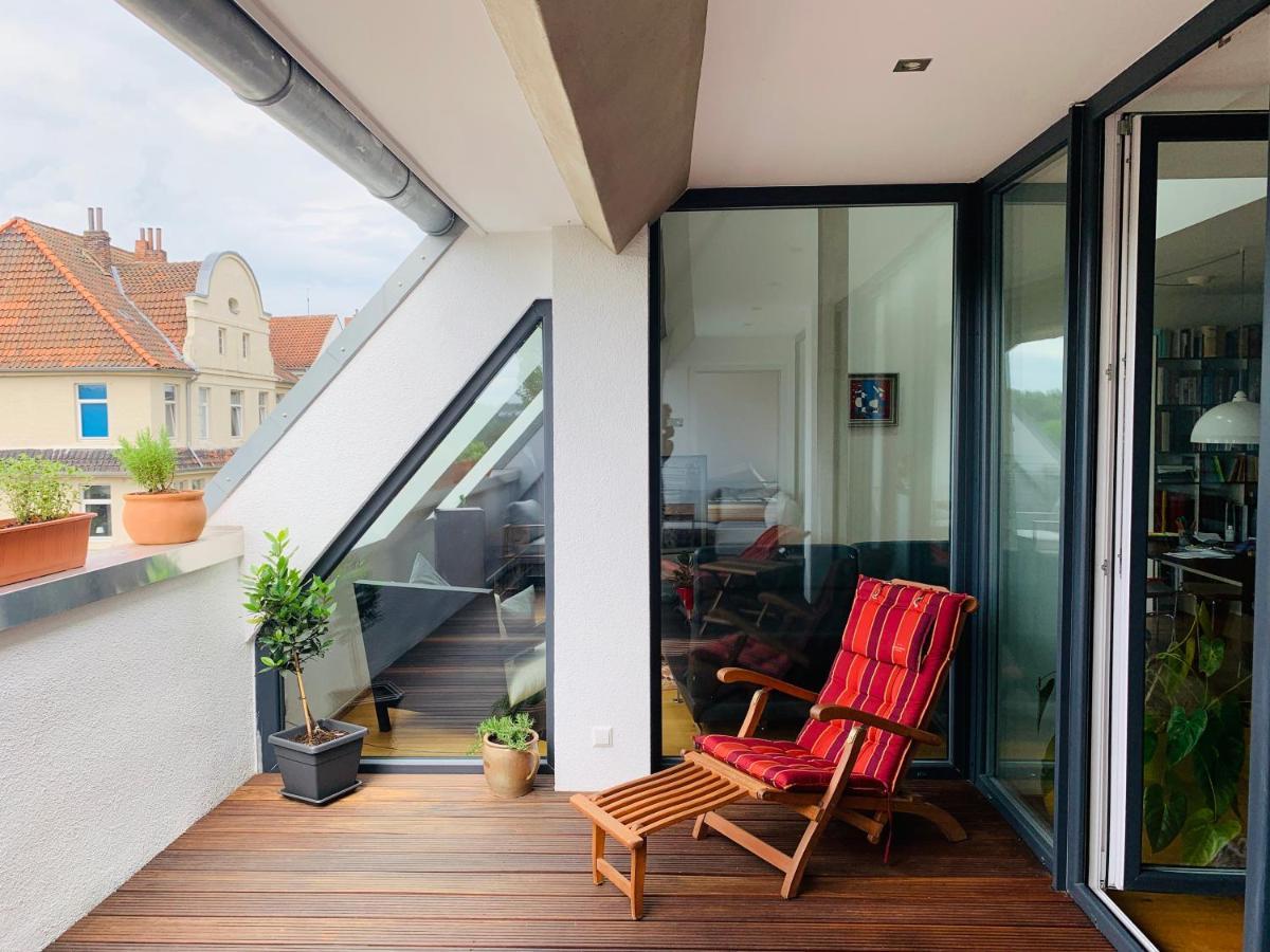 Apartament Exklusives Penthouse Im Ehemaligen Bunker Hanower Zewnętrze zdjęcie